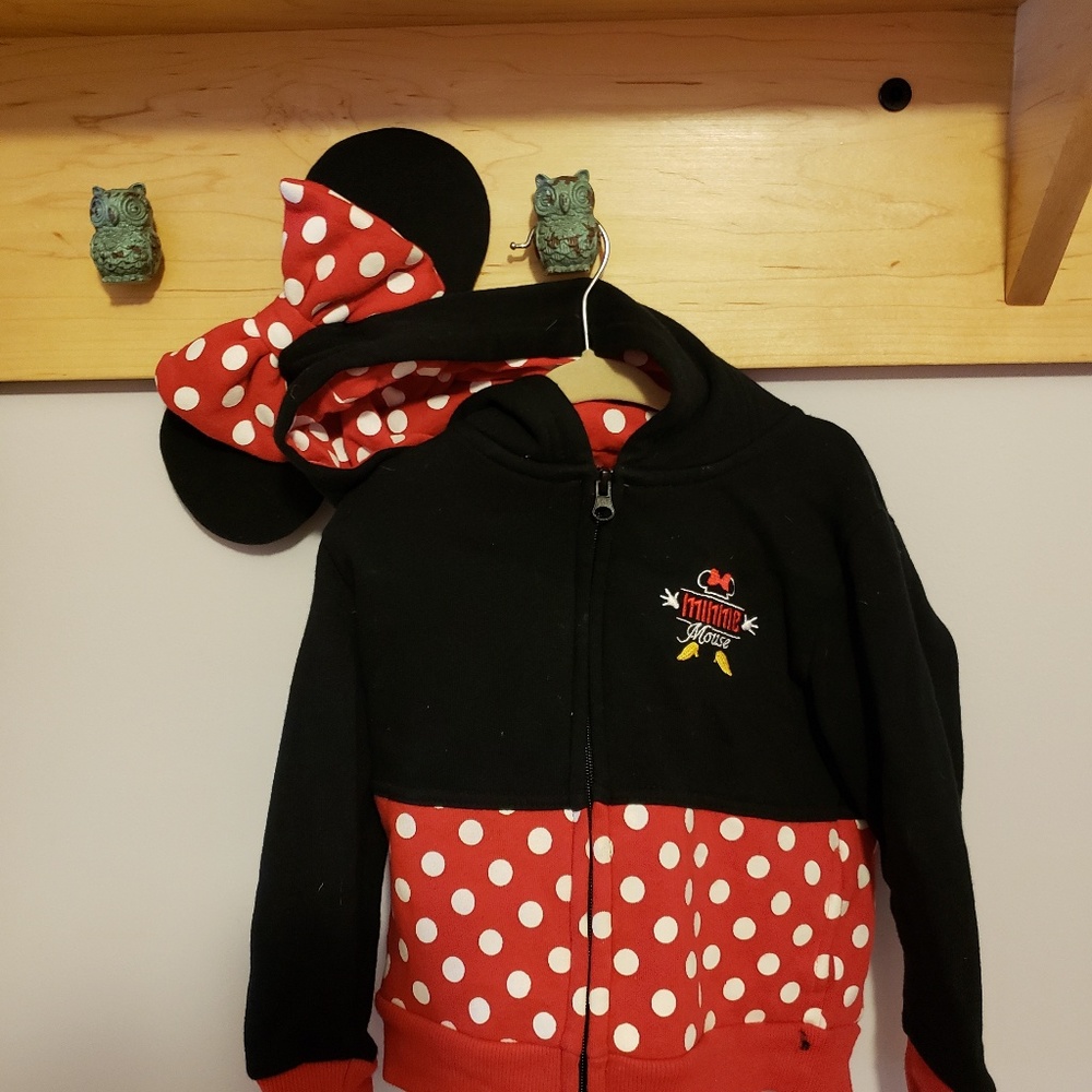 Disney World Mini Mouse zip Hoodie